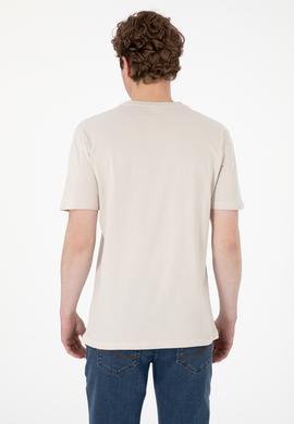 Erkek Regular Fit V Yaka Taş Basic Tişört - 50298043081