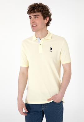 Erkek Regular Fit Polo Yaka Limon Basic Tişört - 50298031321