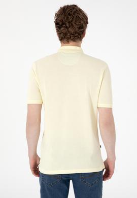 Erkek Regular Fit Polo Yaka Limon Basic Tişört - 50298031321