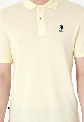 Erkek Regular Fit Polo Yaka Limon Basic Tişört - 50298031321