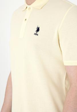 Erkek Regular Fit Polo Yaka Limon Basic Tişört - 50298031321