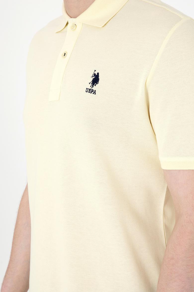 Erkek Regular Fit Polo Yaka Limon Basic Tişört - 50298031321