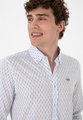 Erkek Mavi Uzun Kollu Gömlek - 50300454018