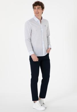 Erkek Mavi Uzun Kollu Gömlek - 50300454018