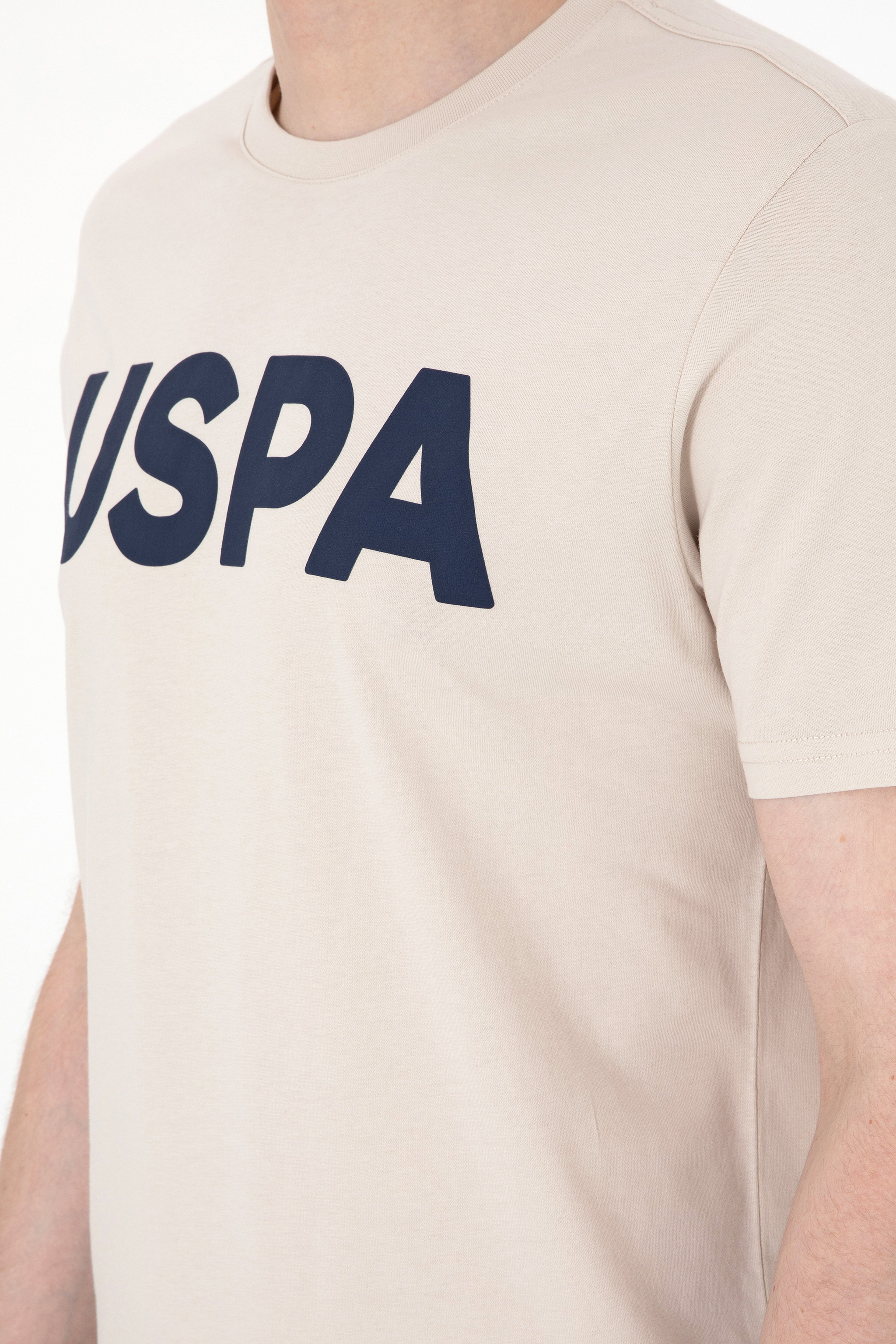 Erkek Regular Fit Bisiklet Yaka Taş Basic Tişört - Image 7
