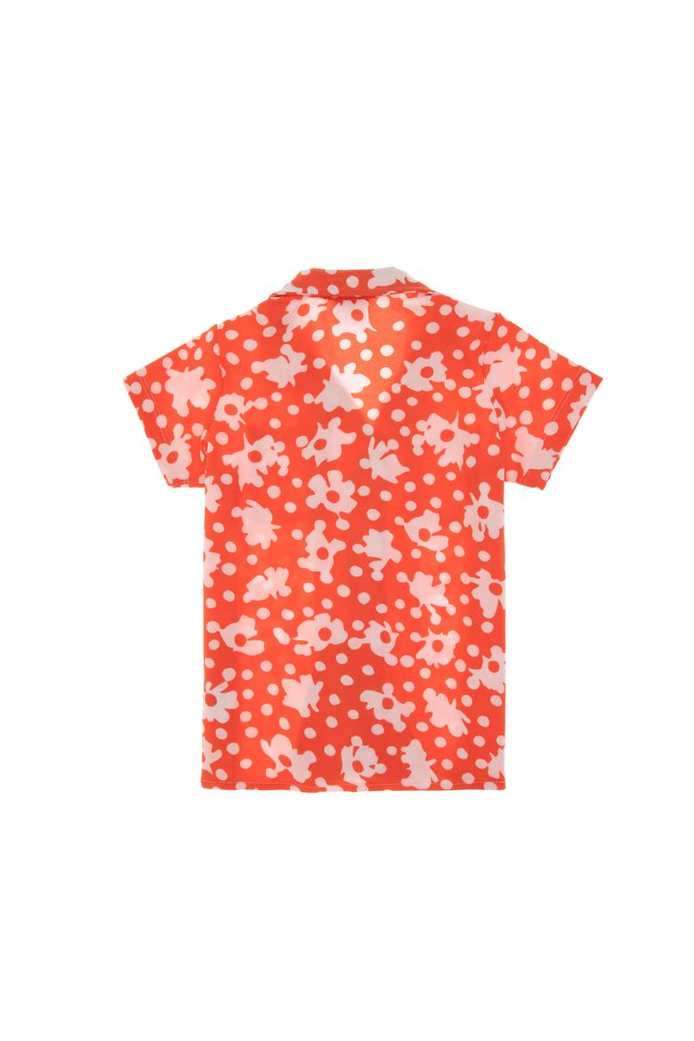 Kız Çocuk Nar Çiçeği Örme Gömlek - 50283391001