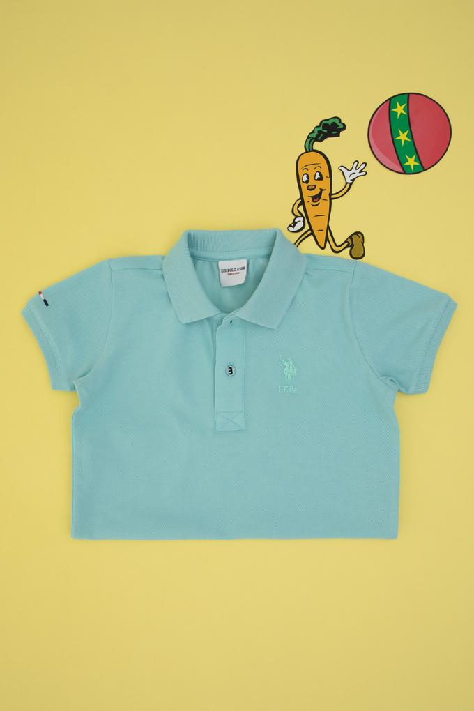 Erkek Çocuk Su Yeşili Basic Tişört