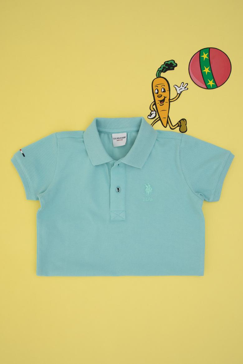 Erkek Çocuk Su Yeşili Basic Tişört