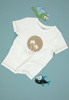 Erkek Çocuk Ekru Tişört - 50281050023