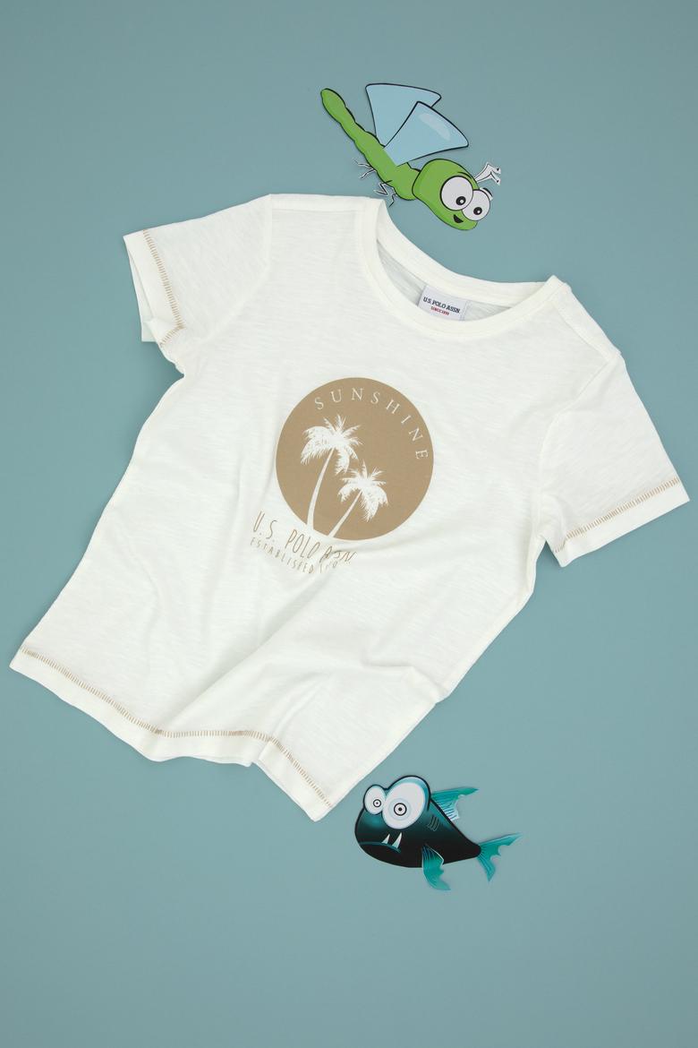 Erkek Çocuk Ekru Tişört