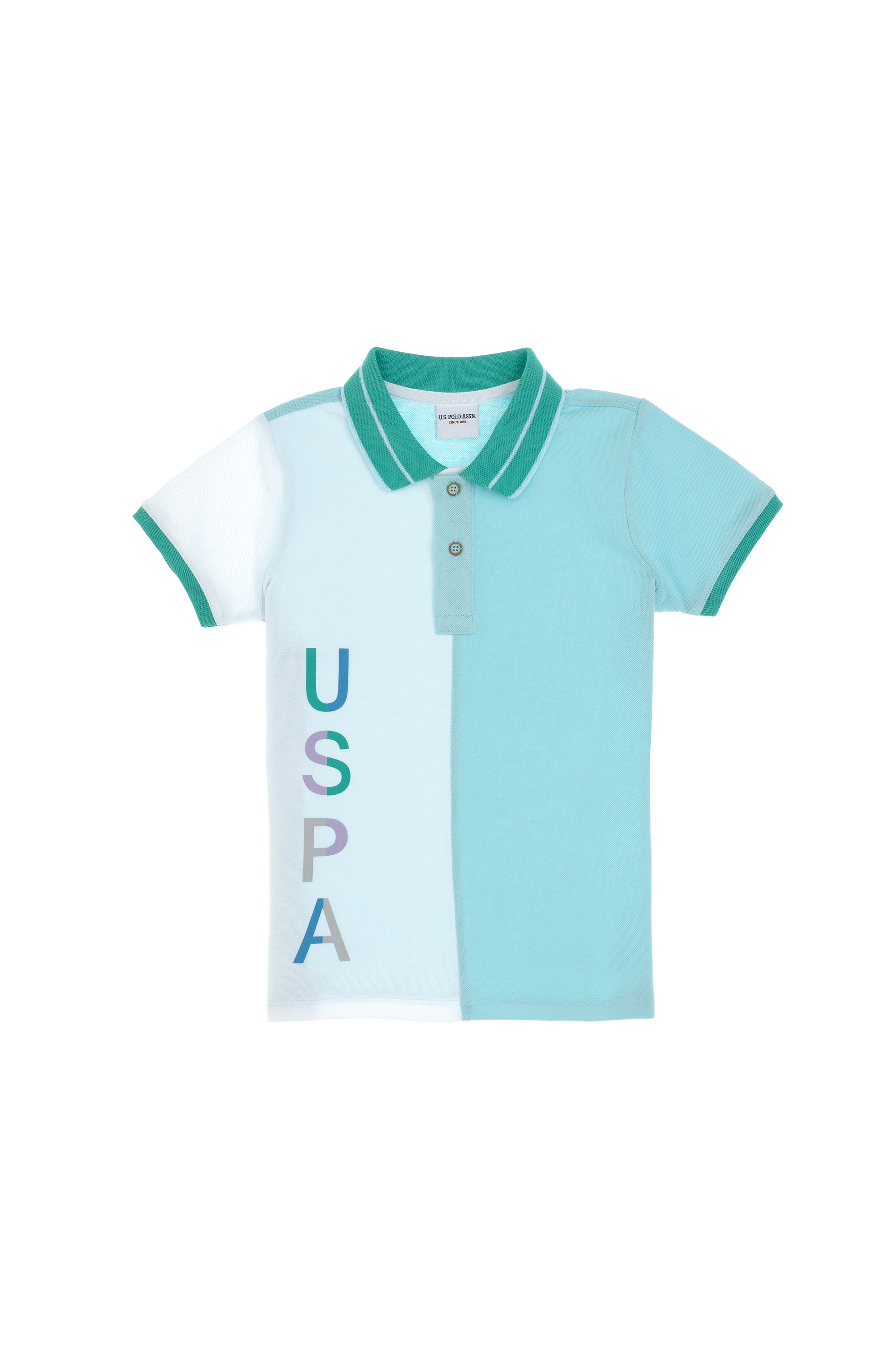 Erkek Çocuk Aqua Polo Yaka Tişört - Image 2