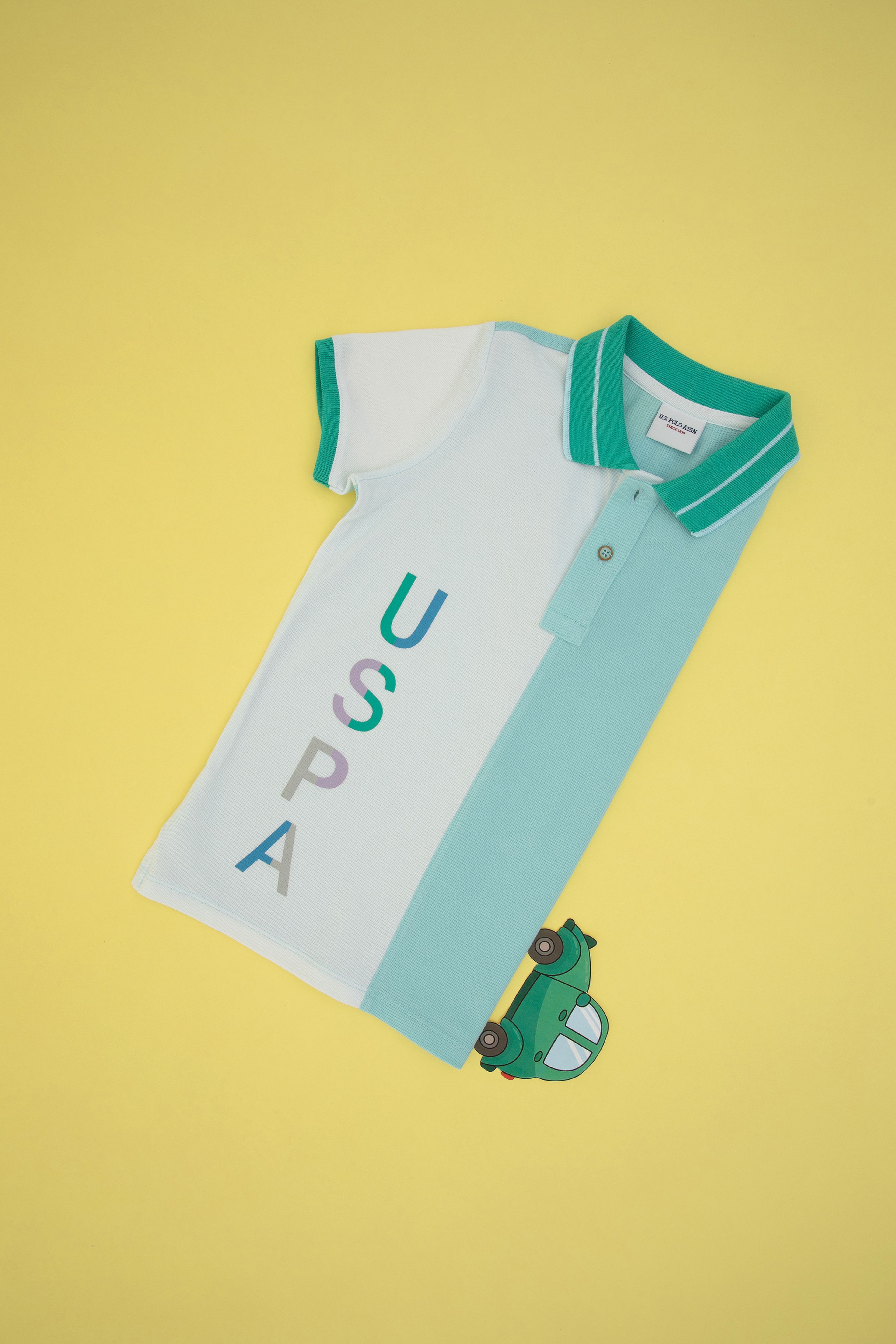 Erkek Çocuk Aqua Polo Yaka Tişört - Image 1