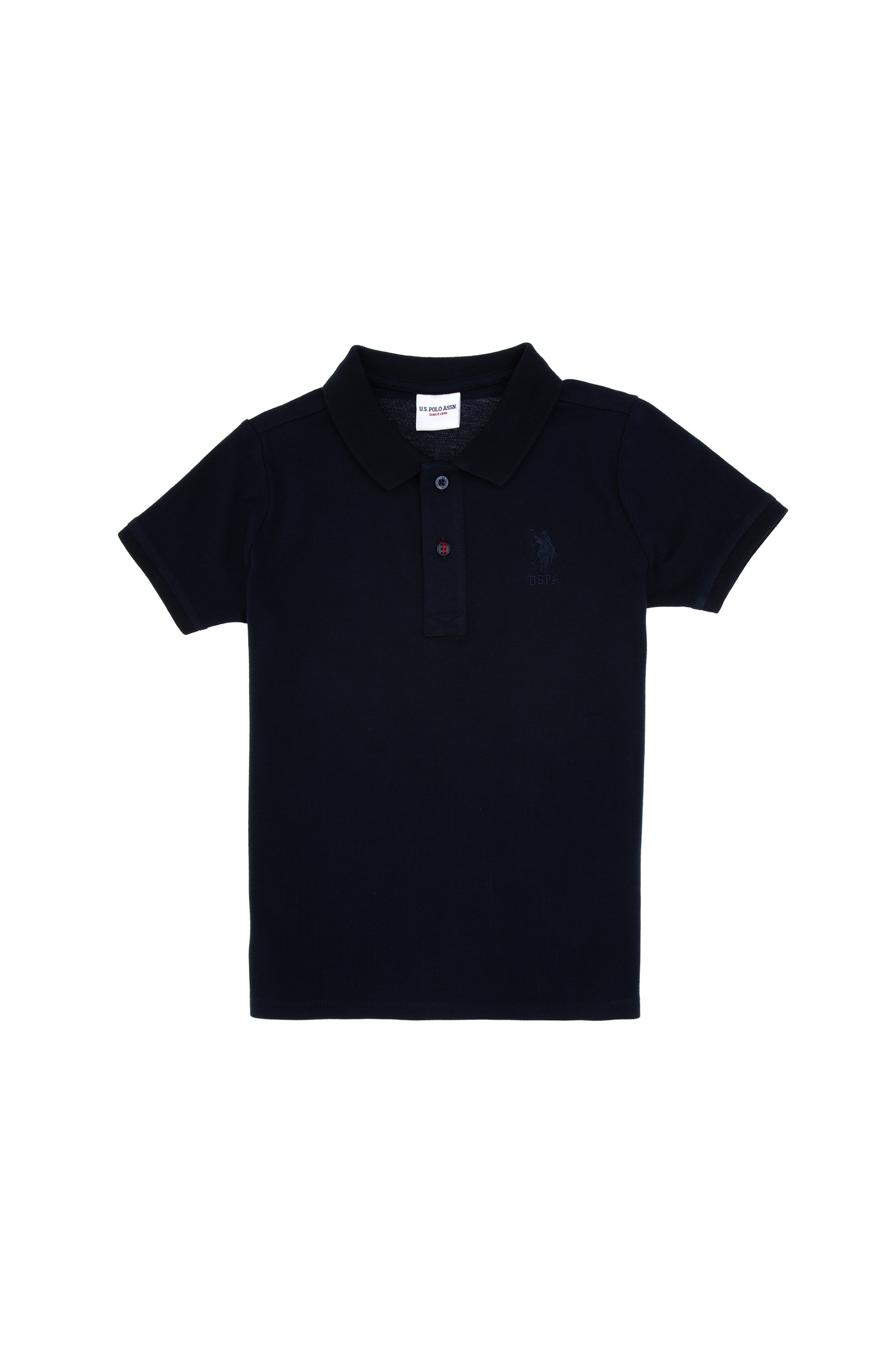 Erkek Çocuk Lacivert Basic Polo Yaka Tişört - Image 1