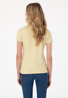 Kadın Açık Haki Basic Polo Yaka Tişört - 50300830081