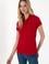 Kadın Kırmızı Basic Polo Yaka Tişört