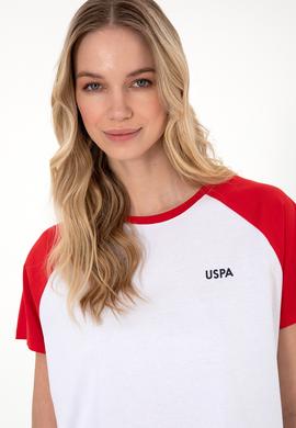 Kadın Kırmızı Bisiklet Yaka Tişört - 50305771004