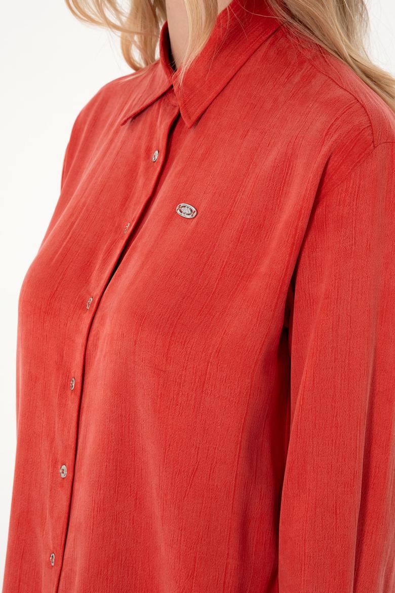 Kadın Pudra Uzun Kollu Gömlek - 50293971003