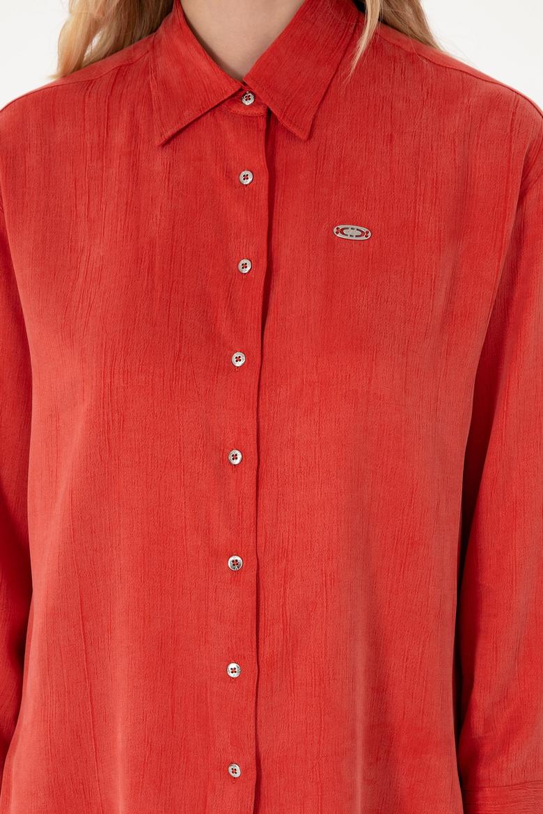 Kadın Pudra Uzun Kollu Gömlek - 50293971003