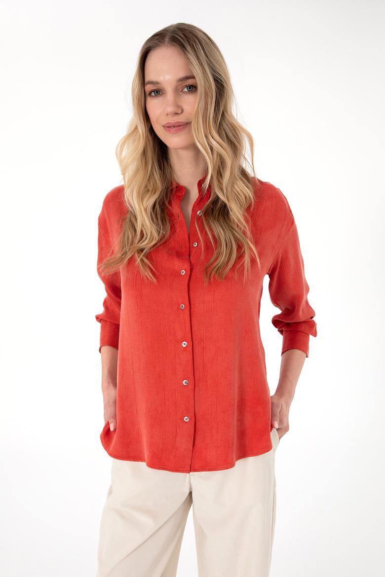 Kadın Pudra Uzun Kollu Gömlek