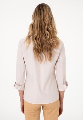 Kadın Taş Uzun Kollu Basic Gömlek - 50295710083