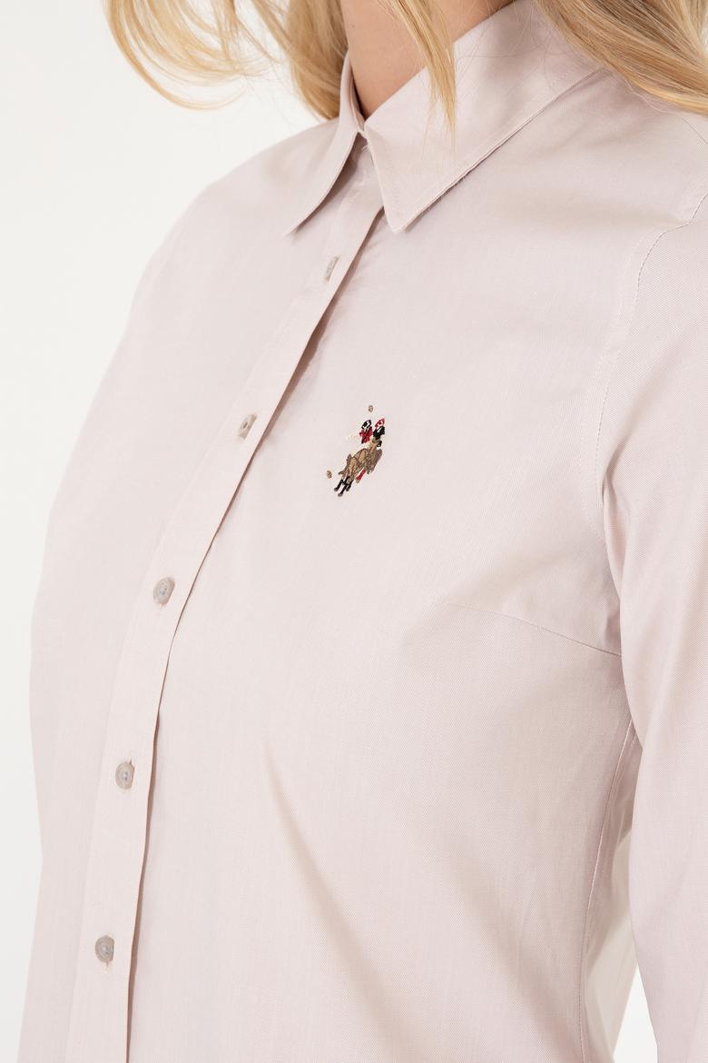 Kadın Taş Uzun Kollu Basic Gömlek - 50295710083