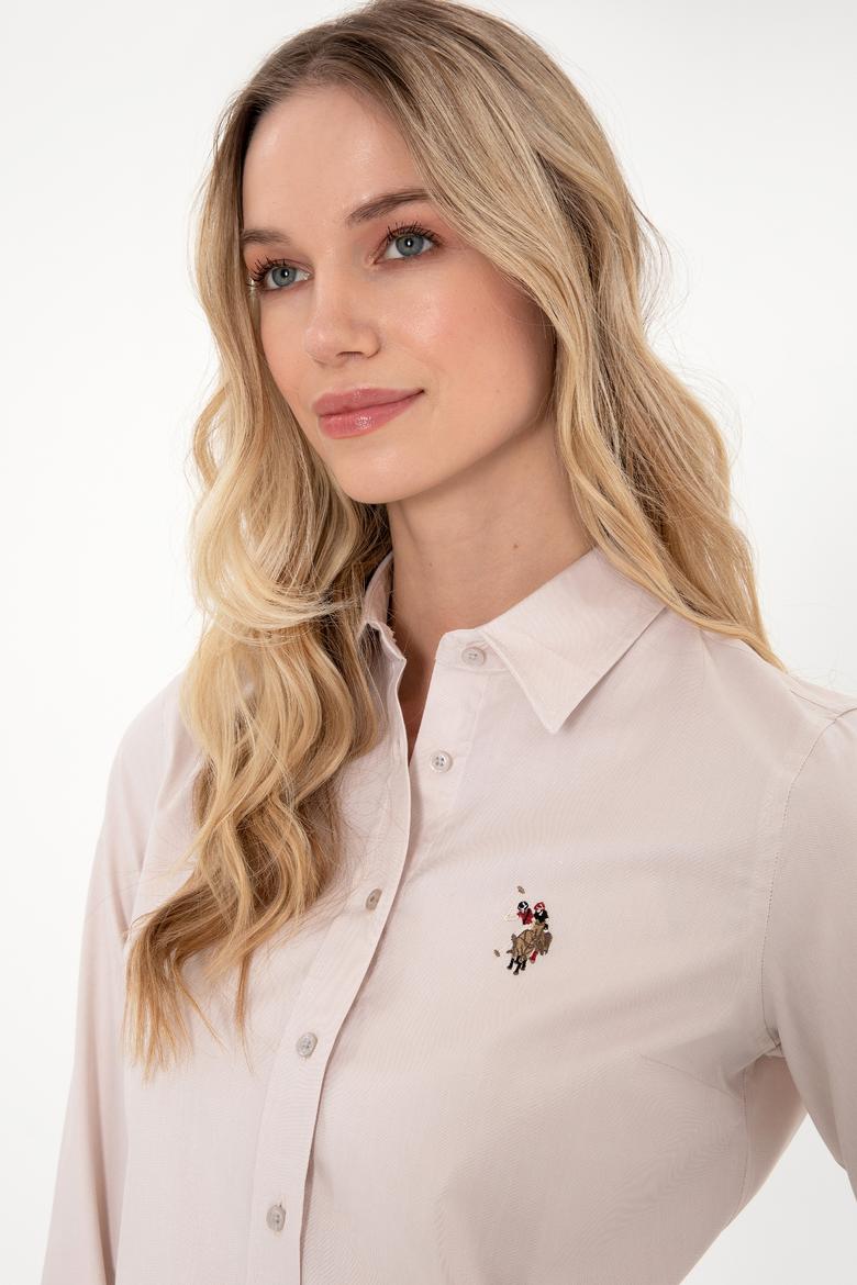 Kadın Taş Uzun Kollu Basic Gömlek - 50295710083