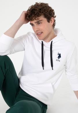 Erkek Beyaz Basic Sweatshirt - 50289059129