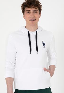 Erkek Beyaz Basic Sweatshirt - 50289059129