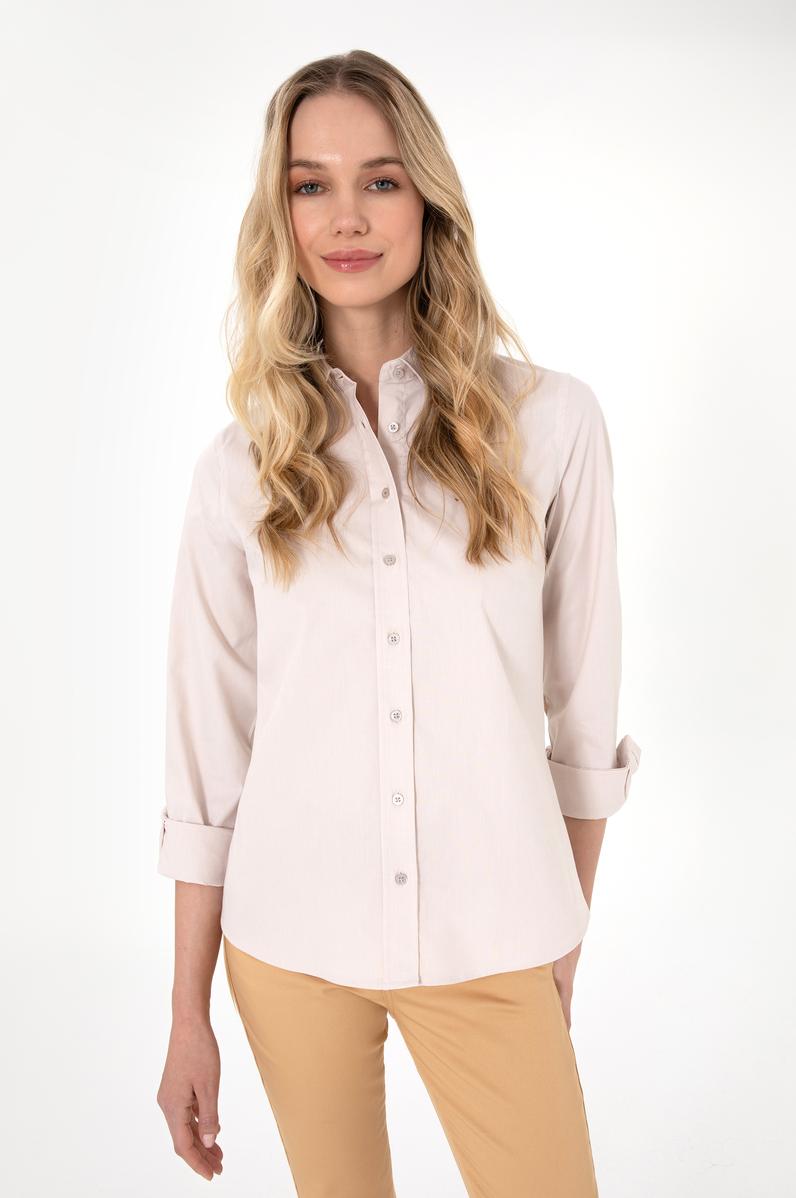 Kadın Taş Uzun Kollu Basic Gömlek