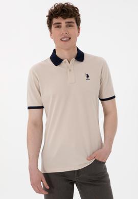 Erkek Regular Fit Polo Yaka Taş Basic Tişört - 50305989057