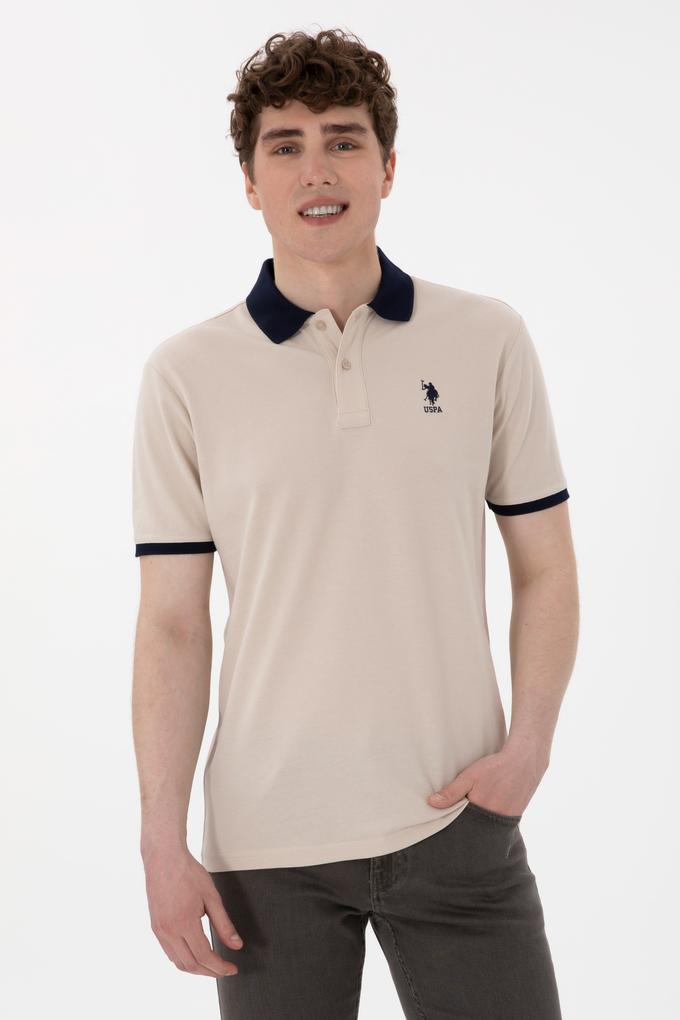 Erkek Regular Fit Polo Yaka Taş Basic Tişört