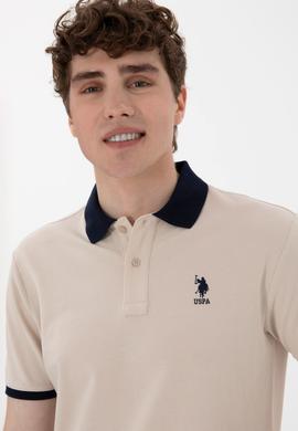 Erkek Regular Fit Polo Yaka Taş Basic Tişört - 50305989057
