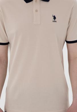 Erkek Regular Fit Polo Yaka Taş Basic Tişört - 50305989057
