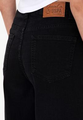 Kadın Siyah Loose Fit Jean Pantolon - 50308350007