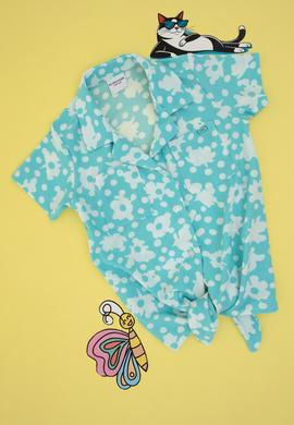 Kız Çocuk Mint Örme Gömlek - 50283391011