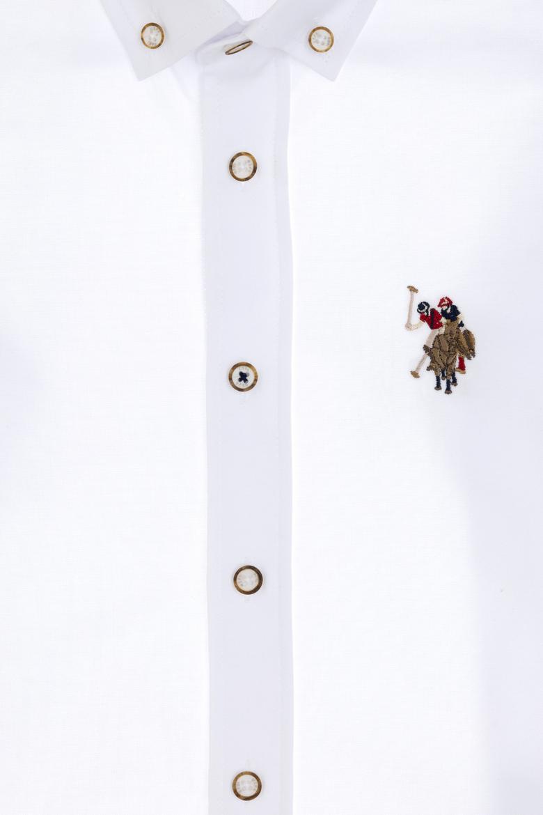 Erkek Çocuk Beyaz Uzun Kollu Basic Gömlek - 50298017010