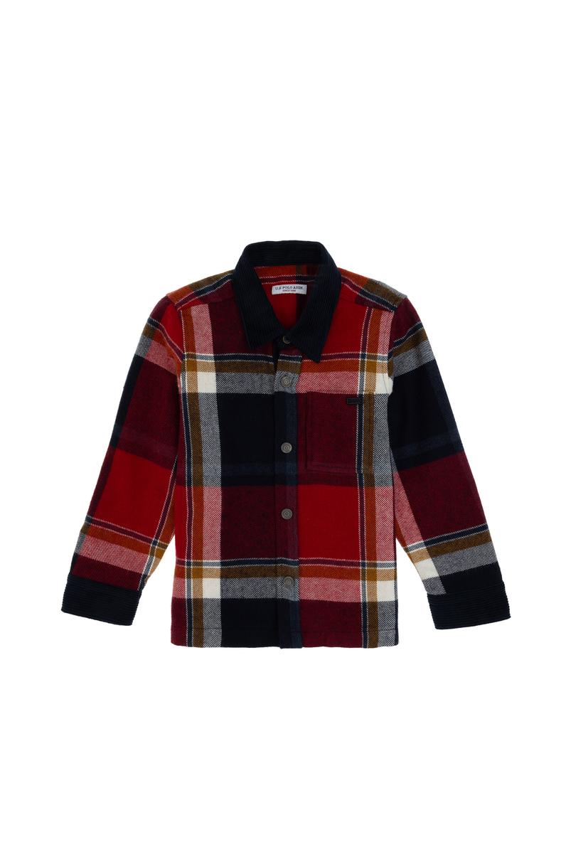 Erkek Çocuk Kırmızı Uzun Kollu Gömlek