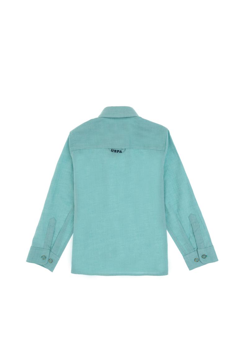 Erkek Çocuk Mint Uzun Kollu Basic Gömlek - 50298017080