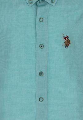 Erkek Çocuk Mint Uzun Kollu Basic Gömlek - 50298017080
