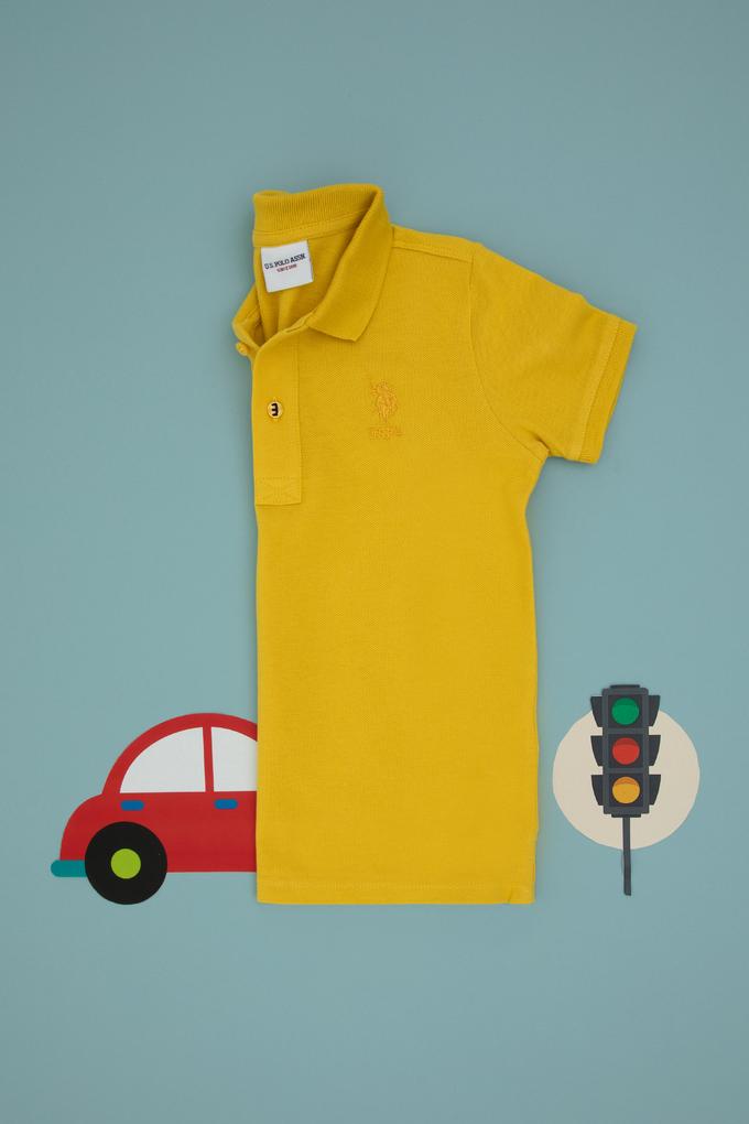 Erkek Çocuk Sarı Basic Tişört