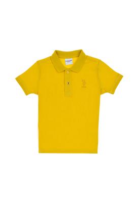 Erkek Çocuk Sarı Basic Tişört - 50298049338