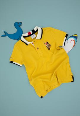 Erkek Çocuk Sarı Basic Tişört - 50298059008