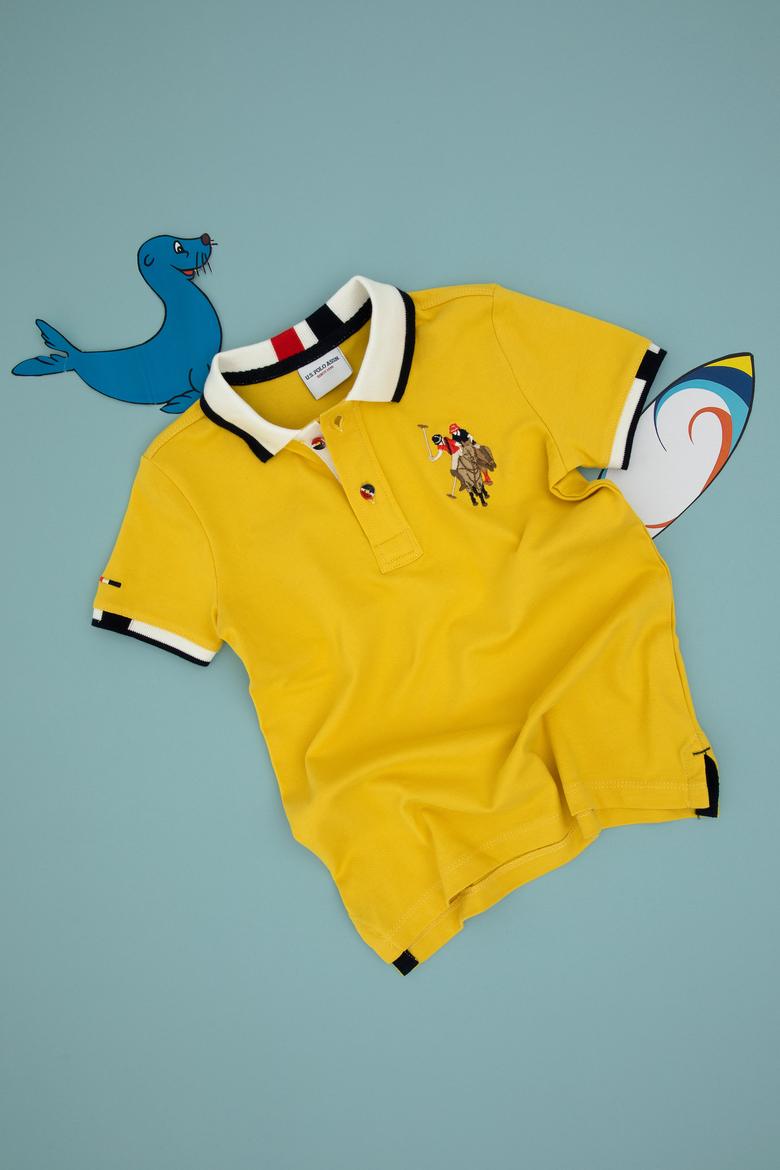 Erkek Çocuk Sarı Basic Tişört