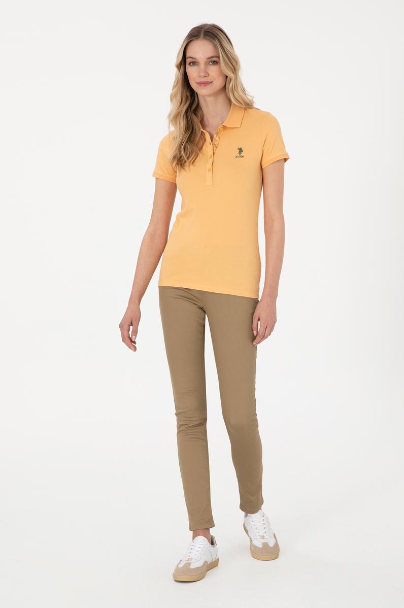 Kadın Haki Toothpick Fit Kanvas Pantolon