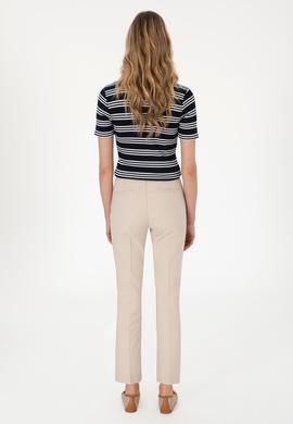 Kadın Taş Slim Flare Cropped Fit Kanvas Pantolon - 50301156015