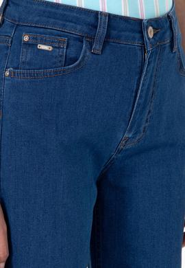 Kadın Mavi Loose Cropped Fit Jean Pantolon - 50297533004