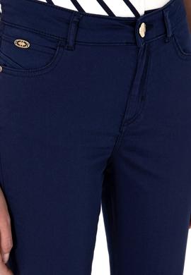Kadın Lacivert Toothpick Fit Kanvas Pantolon - 50299110045