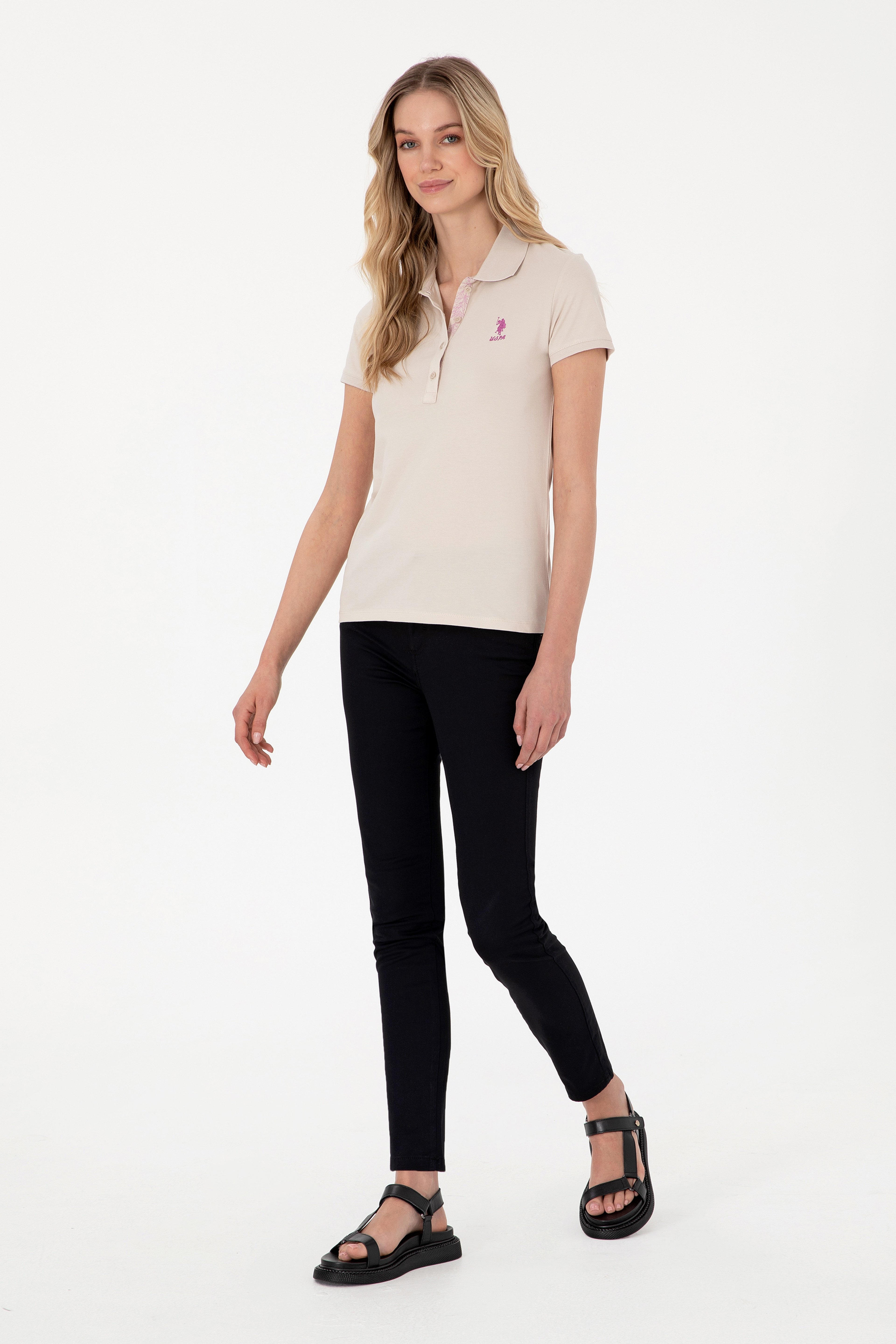 Kadın Siyah Toothpick Fit Kanvas Pantolon