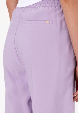 Kadın Lila Loose Relax Fit Kanvas Pantolon - 50300357002