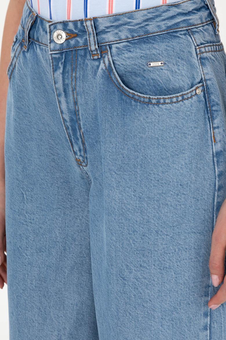 Kadın Açık Mavi Loose Fit Jean Pantolon - 50304321006